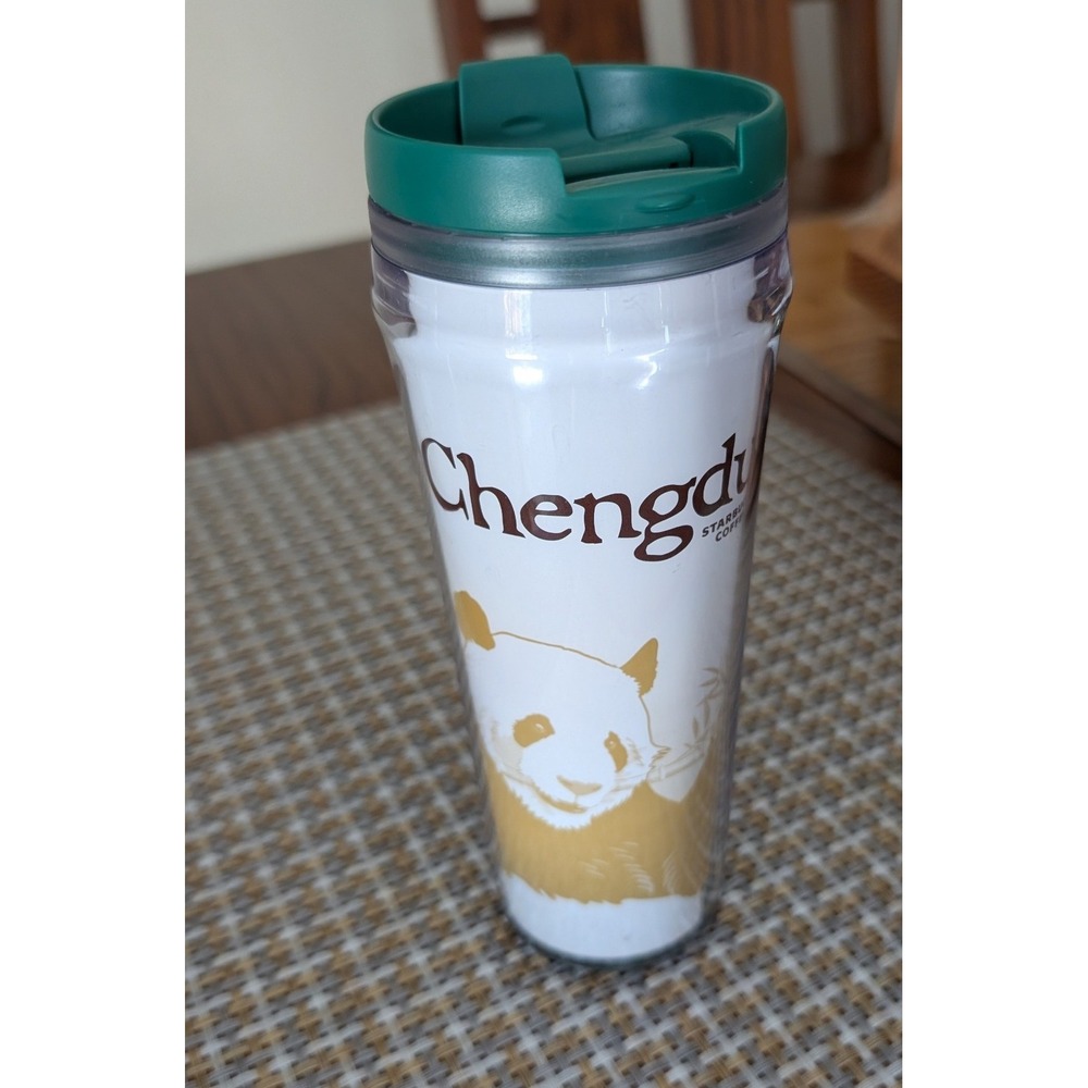 Starbucks Chengdu China Panda Global City Icon Series 2003 Tumbler 12oz